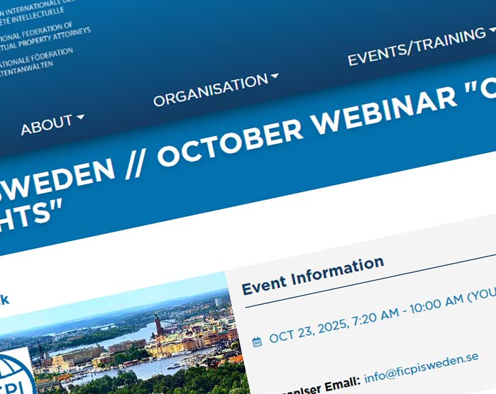 Ross Presents at FICPI Sweden Webinar on IP and Software