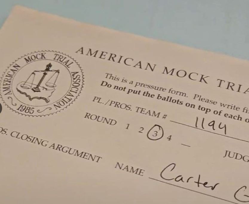 Kirk Sigmon Judge at the William & Mary 2025 Colonial Classic Mock Trial Tournament